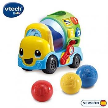 VTech-80-601922 Mixter, camión hormigonera Infantil con más de 75 melodías, Canciones y Voces, enseña Formas, números y a Mezclar los Colores Mediante Luces, Multicolor, único (3480-601922)