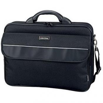 Borsa portacomputer Lightpak ELITE in poliestere nero L 42x10,5x33 cm