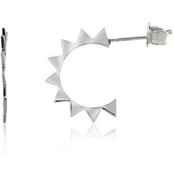 Pendientes Aro Triángulos Plata 925