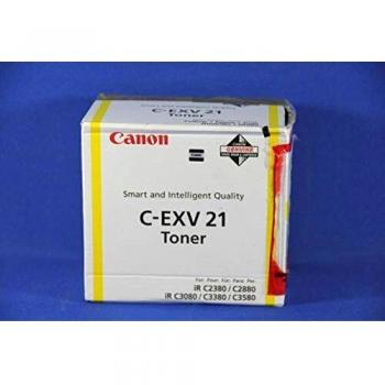 Canon c-exv 21 toner giallo per irc3380/3380i/2880/2880i/2380i/3080i/3080/3580/3580i 14,000 pages