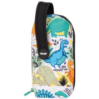 Estuche Escolar Milan Dinosaurios 29 Piezas 22,5 x 11,5 x 11 cm