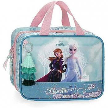Neceser Adaptable Frozen Fuerza Interior, Azul, 25x20x11 cms