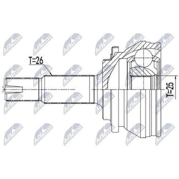 Jogo de Apoios de Transmissão NTY NPZ-TY-013
