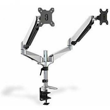 Digitus DA90353 Supporto da Tavolo per Due Schermi LED/LCD con Molla a Gas