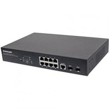 Switch Gigabit Ethernet 8 Porte PoE+ Web-Managed con 2 porte SFP