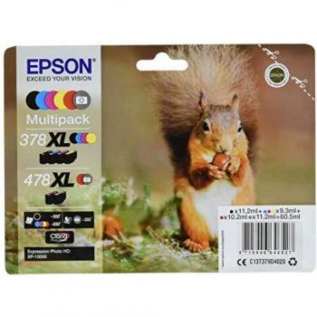 Epson Squirrel Multipack 6-colours 378XL / 478XL Claria Photo HD Ink
