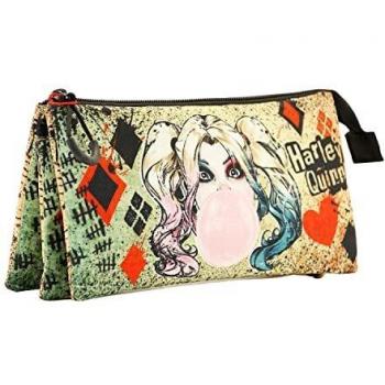 KARACTERMANIA 38351, Estuche Portatodo Triple FAN Mad Love Unisex, Beige