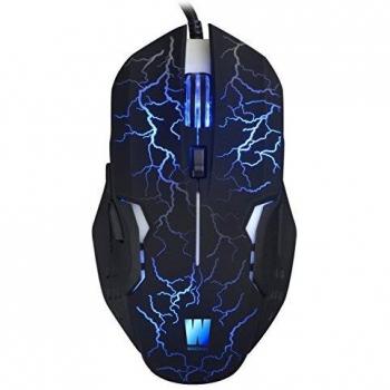 MOUSE WASDKEYS M200 – Laser 2500 DPI, Cavo RGB Nero