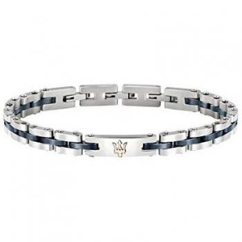 Pulsera Maserati Jewels Acero Inoxidable y Cerámica JM220ASR08 Hombre