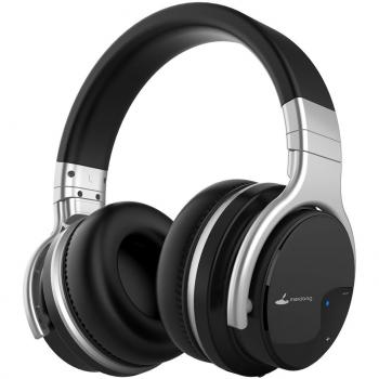 Meidong E7B Active Noise Cancelling Wireless Bluetooth Headphones with Microphone Over-Ear 30H Playtime Deep Bass Hi-Fi Stereo Headset (2018 Model)