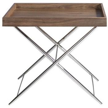 ANGEL CERDÁ 2034C Mesa rincón bandeja nogal