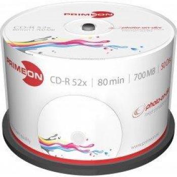 Primeon 2761105 CD-R 80 vergine 700 MB 50 pz. Torre stampabile