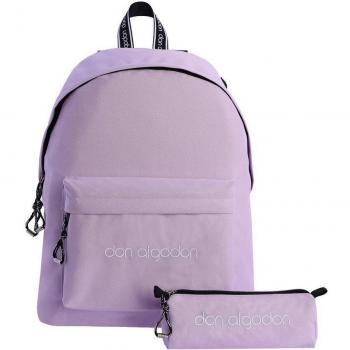 Mochila Atina lila con estuche de Don Algodón