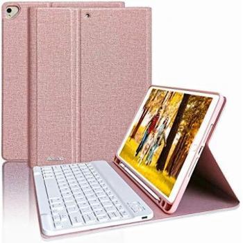 Tastiera per iPad 8a Gen 2020/10.2 7a Generazione 2019/Air 3 10.5 con Custodia, Tastiera Italiana Bluetooth per iPad 10.5 2017 con Custodia
