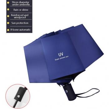 Paraguas Compacto 8 Huesos Resistente al Viento y la Lluvia