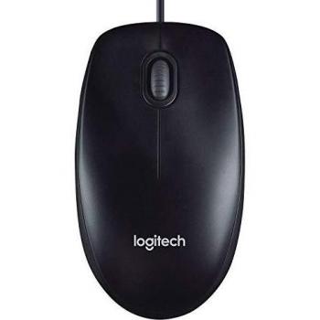 Logitech M90 Mouse USB Cablato con Packaging Tedesco