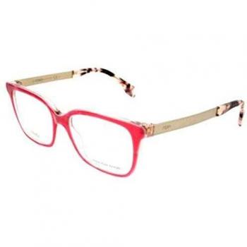 FENDI FF 0077 E17/17-50-17-140 Monturas de gafas, Rosa, 50.0 para Mujer