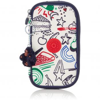 Kipling 50 PENS Estuche Multicolor Doodle Play Bl, 21 cm, 1 litro
