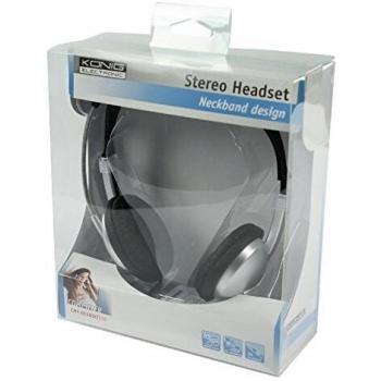 Konig CMP-HEADSET110 Cuffie Auricolari Stereo Leggere Nero
