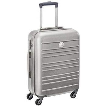 DELSEY Paris Carlit Maleta 55 cm 44 Litros Plateado (Brosse d'Argent)