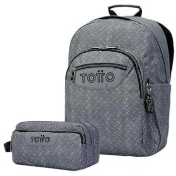 Pack escolar X2 gris metálico