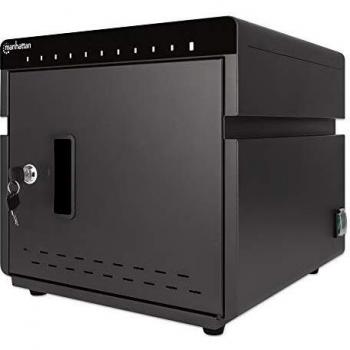 Manhattan 715942 Armadietto Stazione di Ricarica USB-C™ per 10 Notebook/Tablet/Smartphone Nero