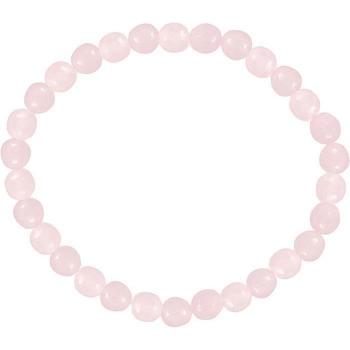 Pulsera de cuarzo rosa para mujer