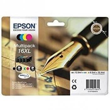 Multipack 16xl Contenente N.4 Cartucce A Pigmenti Serie 16xl/Penna E Cruciverba