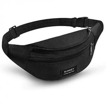 Riñonera SUNNEY Impermeable para Hombre y Mujer, con Múltiples Bolsillos