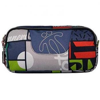 Estuche Escolar Dos Compartimentos Estampado Squal