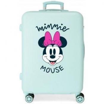Maleta mediana 65 cm 4 ruedas rígida Minnie Smile