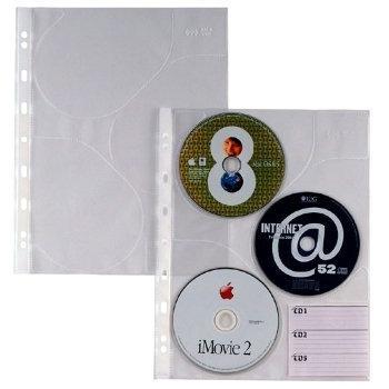 Buste forate per 3 CD Atlante CD 3 21x29,7 Sei Rota