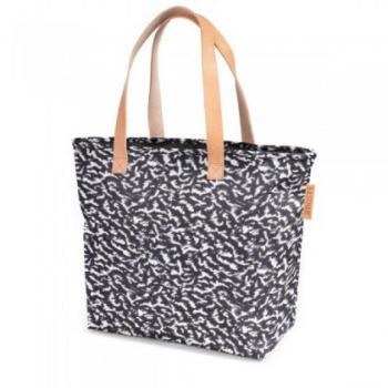 Eastpak Flask Bolsita de Tela Negra con Motivo Curls