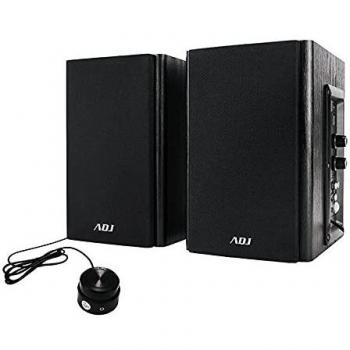 ADJ Pro-Sound Edu Set di Altoparlanti 2.0 in Legno, Speaker Casse Stereo con Potenza 30W (RMS), Controllo Volume Laterale, Ingresso Audio Jack da 3,5mm per PC, Tablet, Mac
