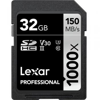 Lexar 32 GB SD32GCE1000AMZN Scheda di Memoria con Velocità Lettura 150 MB/s e Scrittura 60 MB/s