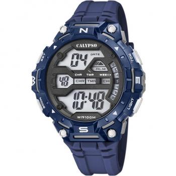 Reloj Calypso Digital K5815/1 Hombre Correa Caucho Negro
