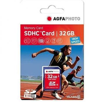 Scheda Memoria AgfaPhoto SDHC 32GB Class 10 UHS‑I