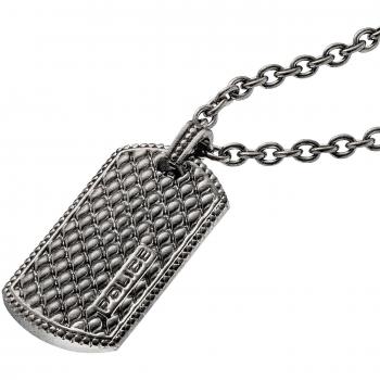 Collar de hombre Lizard acero gris