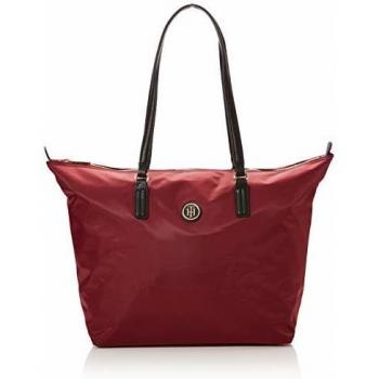 Tommy Hilfiger POPPY TOTE Sólido Mujer Bolsos bandolera Rojo (Cabernet) 14x32x47 centímetros (B x H x T)