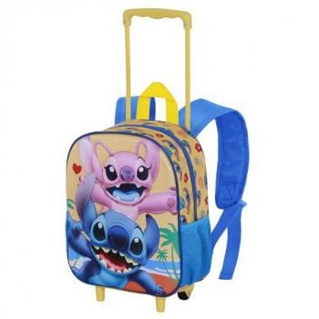 Mochila Lilo & Stitch Ocean 3D con Ruedas Azul