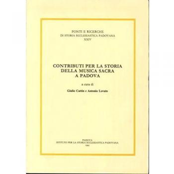 Contributi per la storia della musica sacra a Padova