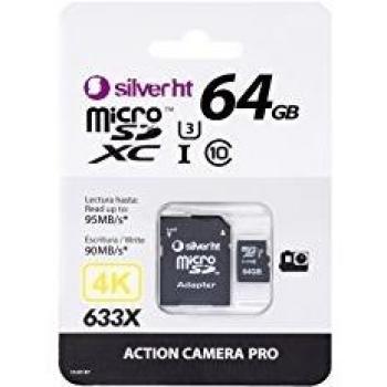 Scheda MicroSDXC SilverHT 64GB Classe 10 UHS-I