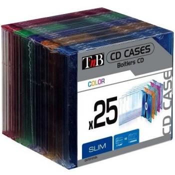 T'nB CDTCF25SL Custodia CD/Dvd 25 Dischi Multicolore