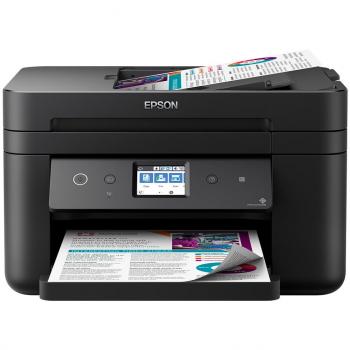 Epson Workforce WF-2860DWF Compact Inkjet 4-in-1 Printer, Print, Copy, Scan, Fax with Wi-Fi Connectivity and Apps, 6.1 cm LCD Display, Matte Black