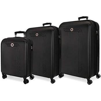 Movom Riga Juego de Maletas Rígidas Negro 55/70/80 cms