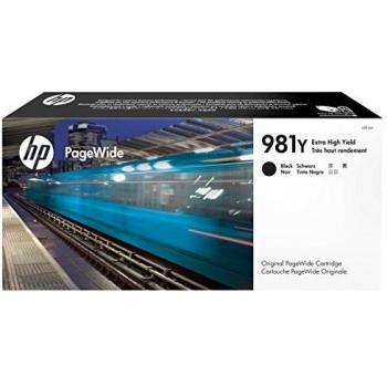 HP 981Y L0R16A, Cartuccia Inchiostro Originale da 20000 Pagine, ad Elevata Capacità, Compatibile con le Stampanti HP PageWide Serie Enterprise Color 556 e Serie Enterprise Color Flow MFP 586z, Nero