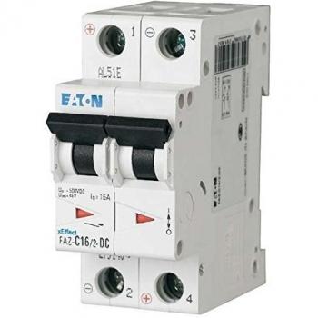 Eaton Disyuntor de Corriente Continua (CC) 2 Polos – Modelo FAZ‑C10/2‑DC