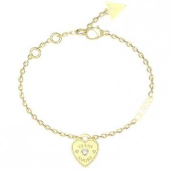 Pulsera Amore Guess de acero dorado