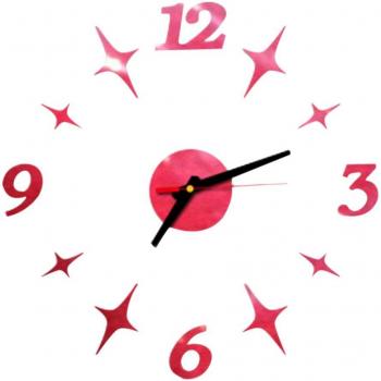 Pegatina de reloj de pared con superficie de espejo 3D, Z61