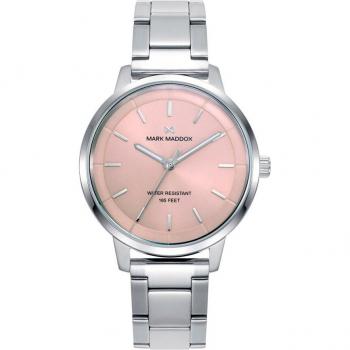 Reloj de Mujer Mark Maddox Greenwich Acero Rosa